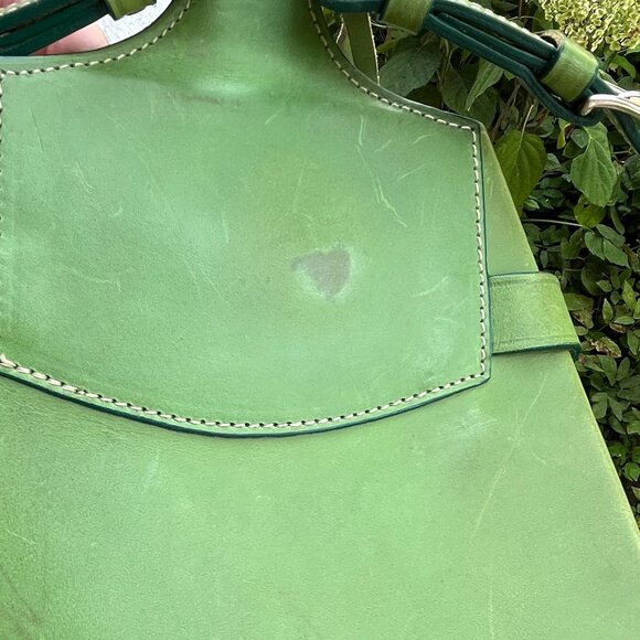 Dooney & Bourke Vintage Alto Pyramid Italy Rare Green Sling Backpack Bag - Picture 14 of 14